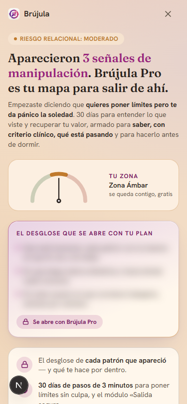 Captura real: tu plan de 30 días para salir, con el desglose completo de tu reporte
